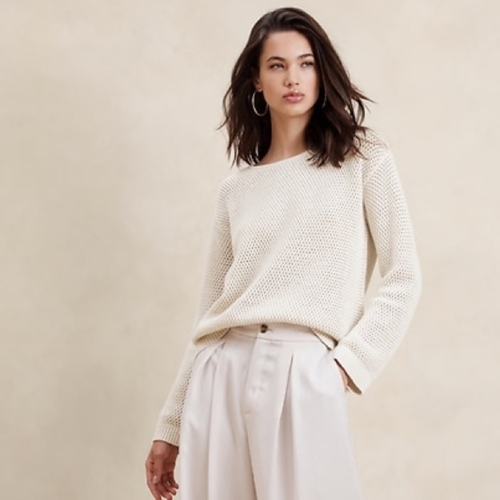 NWT | Banana Republic Open-Stitch Pullover Sweater